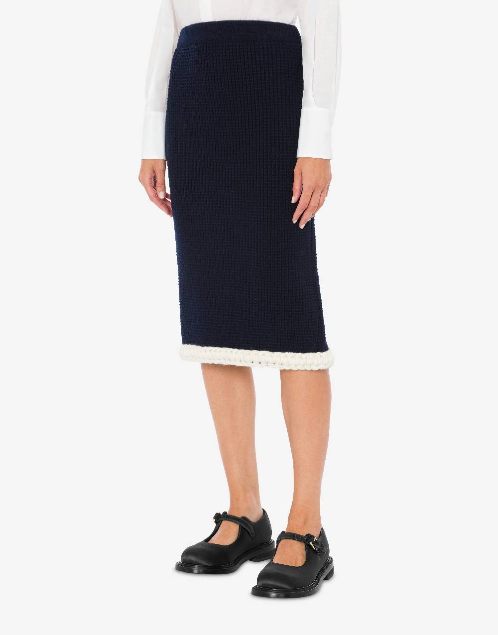 Love Moschino Gonna in lambswool superfine Prezzo basso