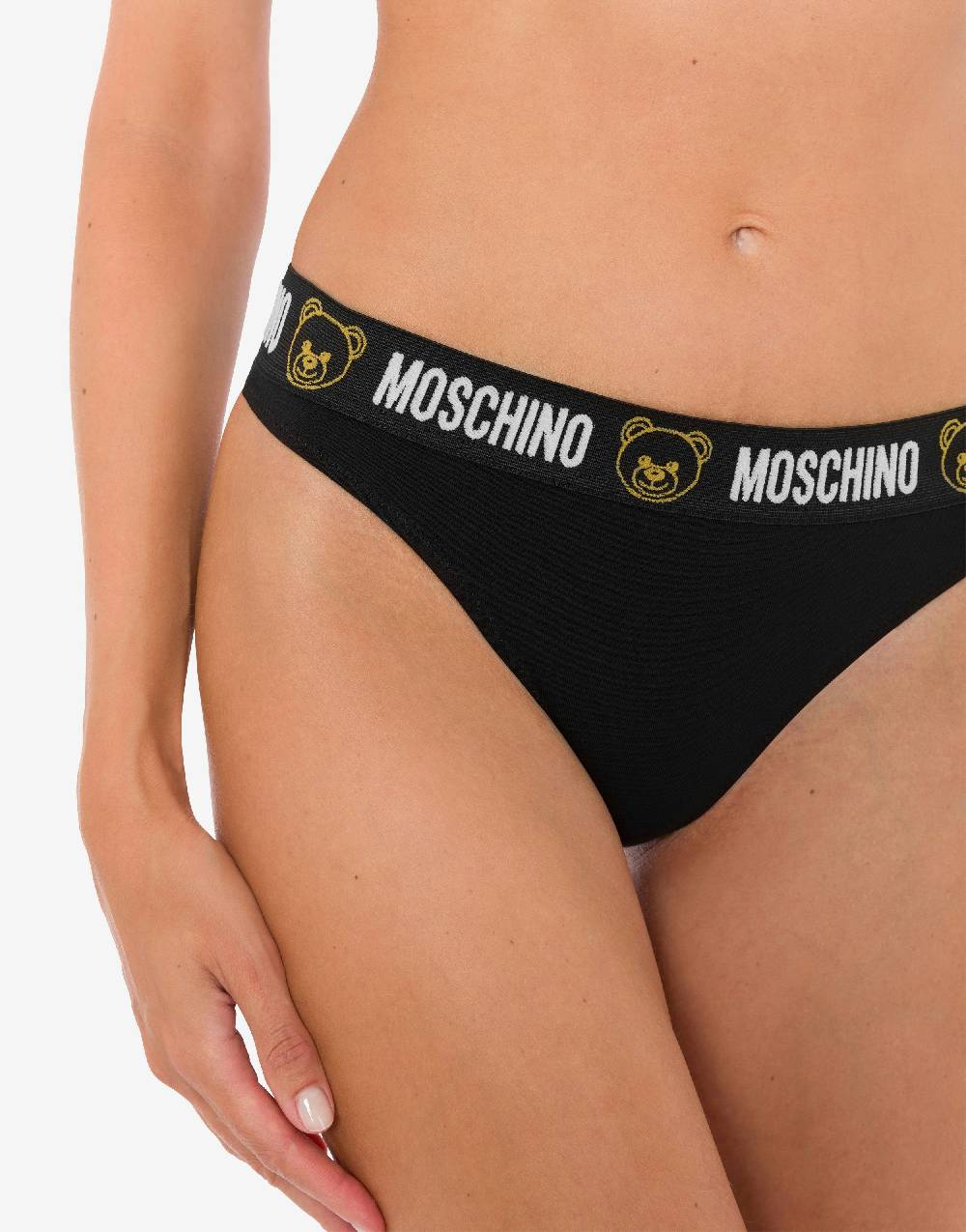 Love Moschino Perizoma in jersey stretch Teddy Elastic Band Outlet