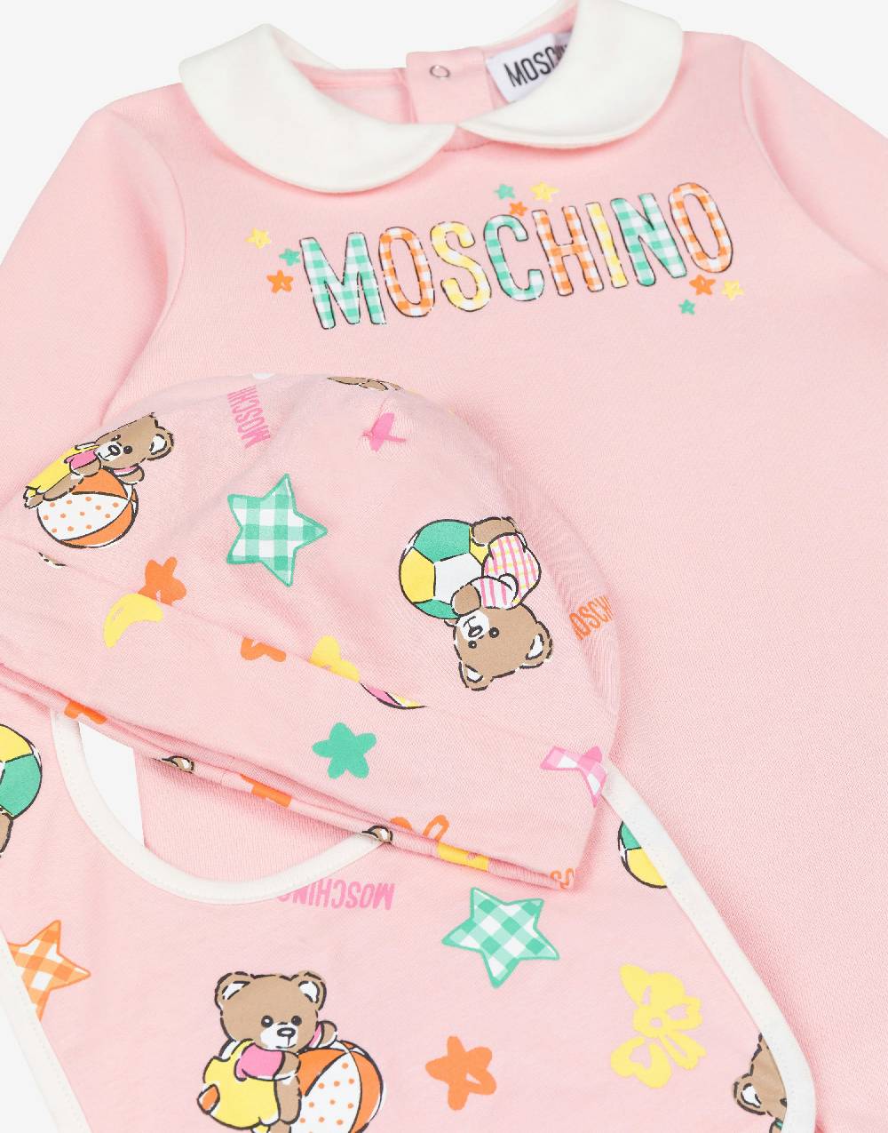 Love Moschino Set tutina, cappello e bavaglino Baby Teddy Bear Nuova