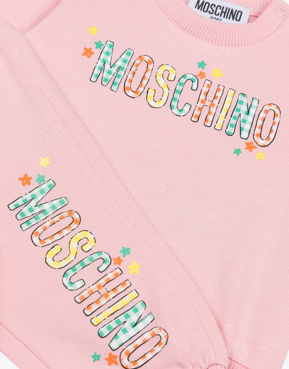 Love Moschino Completo tuta in felpa Check & Stars Logo Pezzi Unici