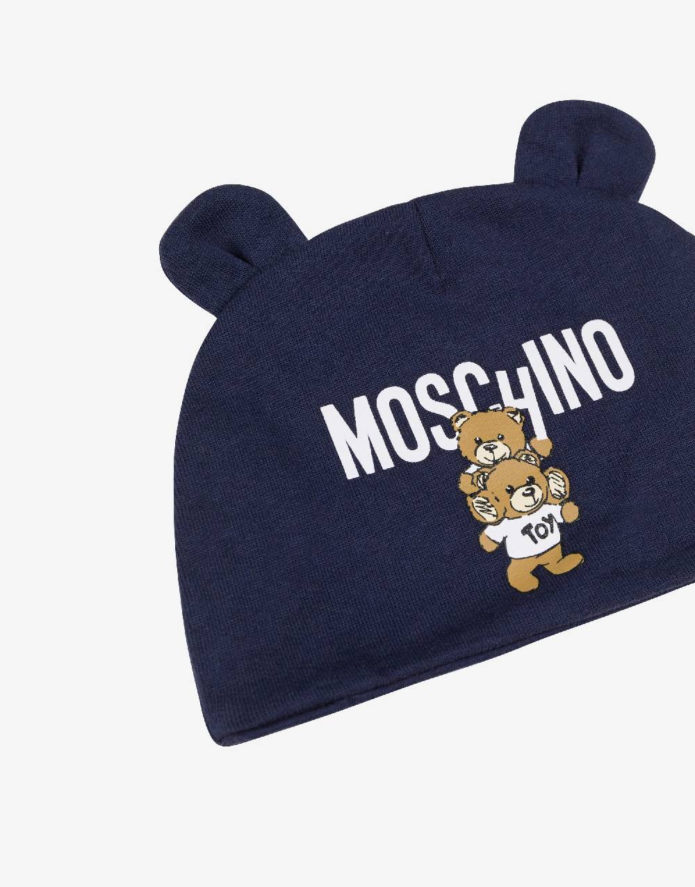 Love Moschino Cappello in felpa Teddy Logo Promozione Limitata