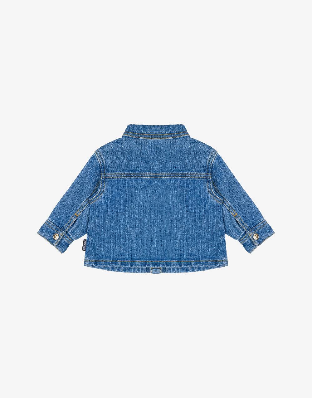 Love Moschino Camicia in denim stretch Teddy Patch Offerta