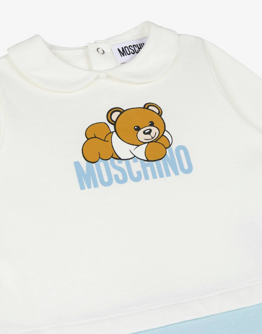 Love Moschino Tutina in cotone organico Teddy Logo Economico