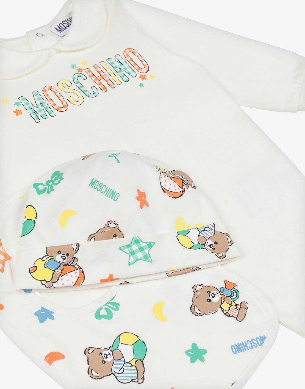 Love Moschino Set tutina, cappello e bavaglino Baby Teddy Bear In Vendita
