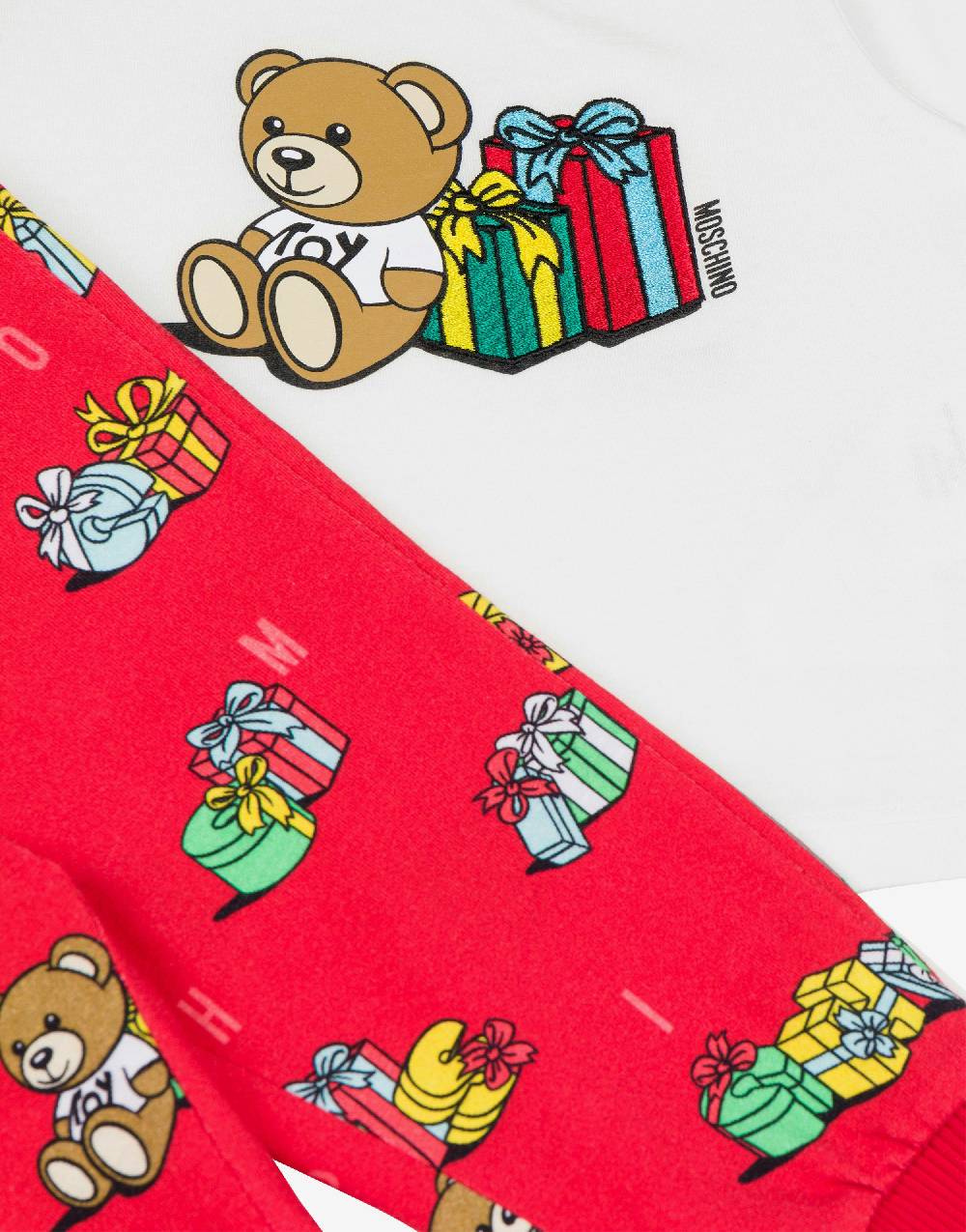 Love Moschino Completo t-shirt e leggings Teddy Holiday Vendite Flash