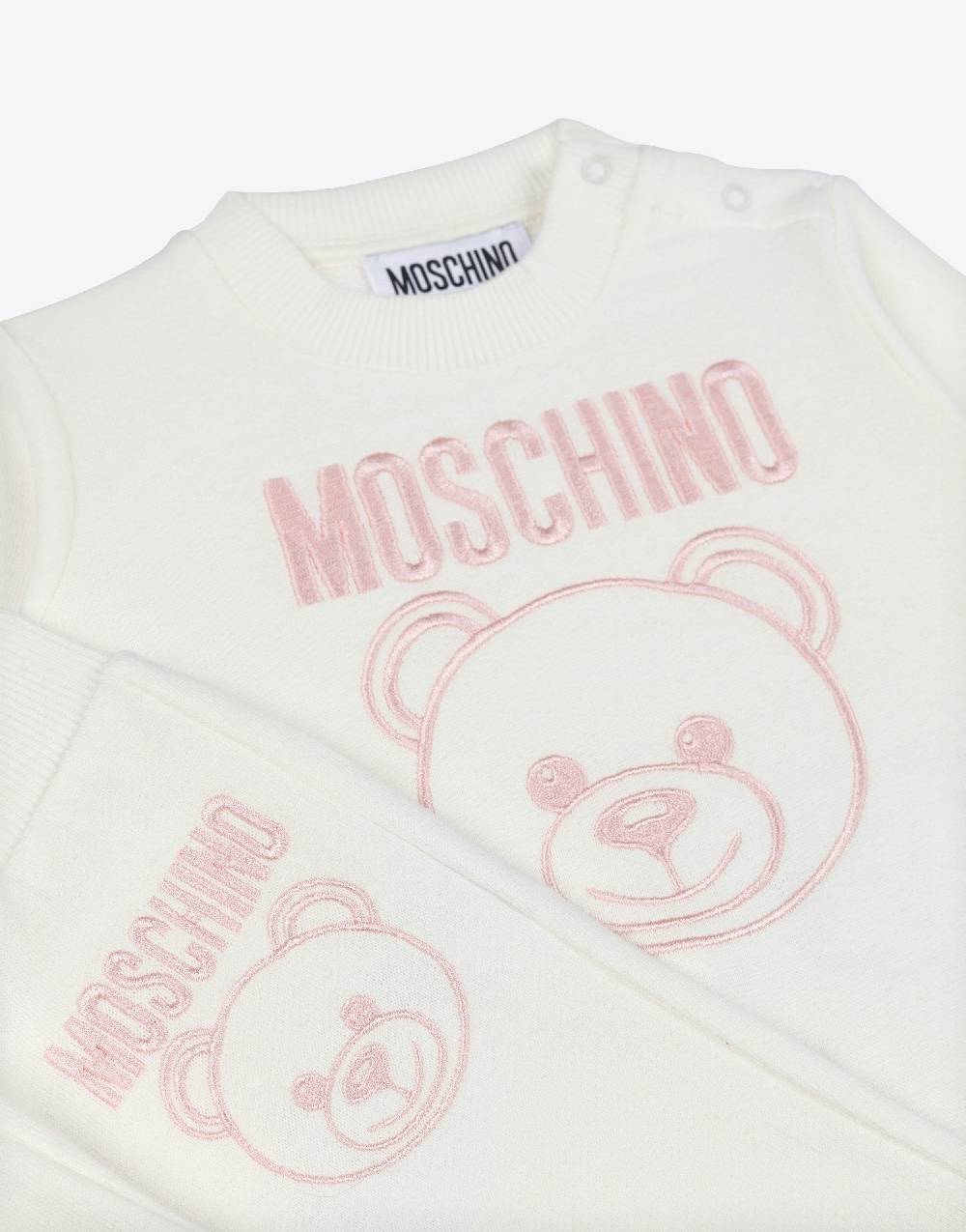 Love Moschino Completo tuta in felpa Teddy Embroidery Nuova
