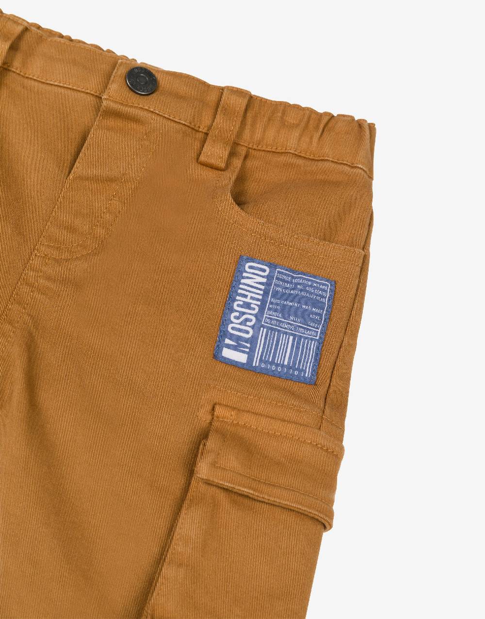 Love Moschino Pantalone in gabardina Barcode Patch Moda