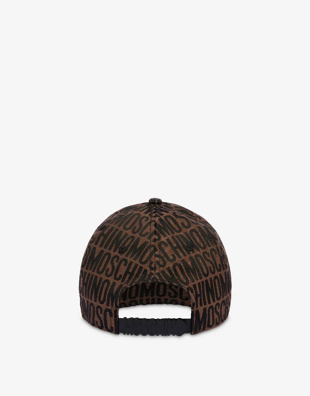 Love Moschino Cappello in nylon Allover Logo In Linea
