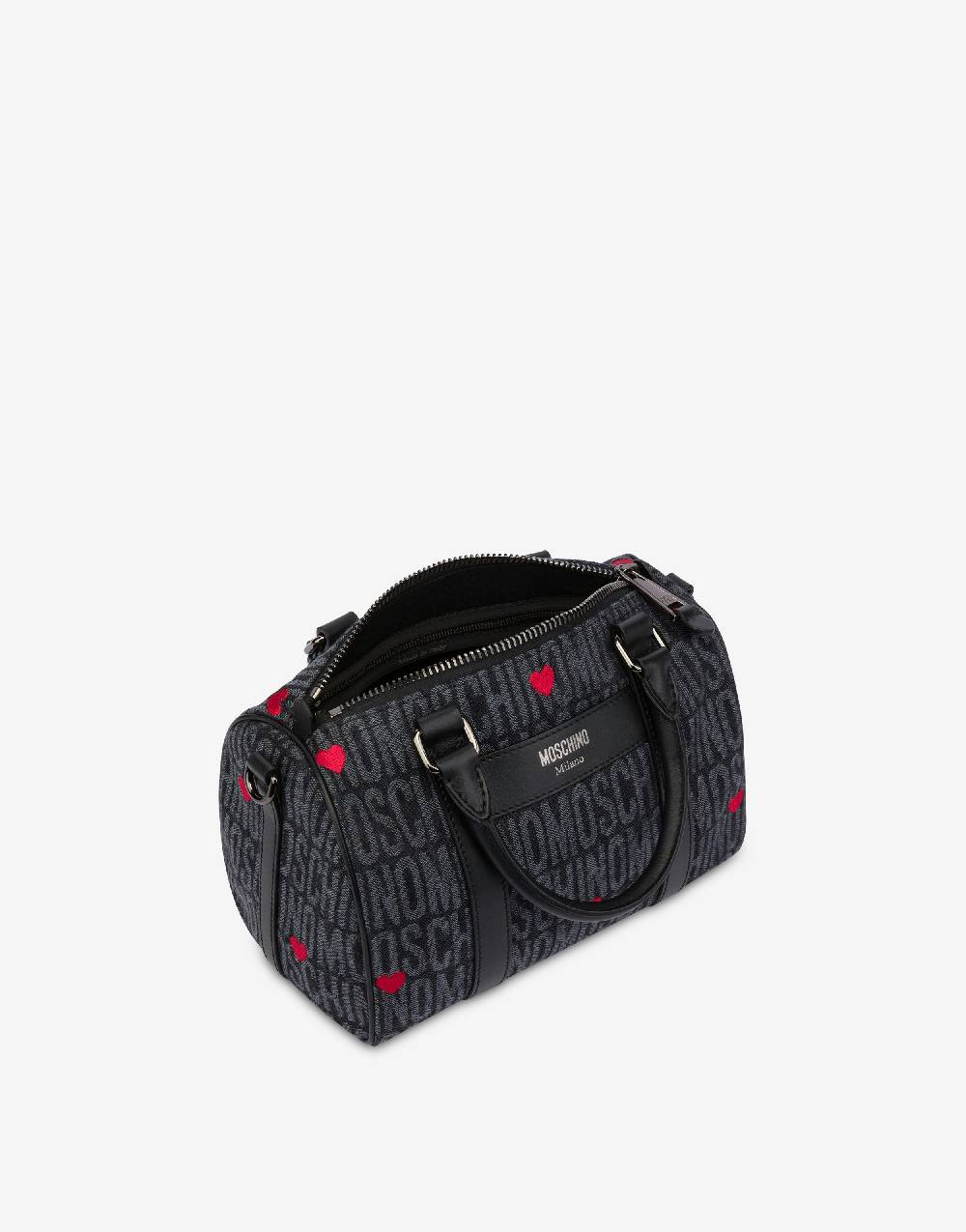 Love Moschino Borsa a bauletto con cuori Allover Logo Negozi Online