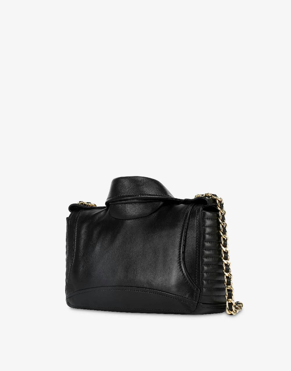 Love Moschino Biker Bag in nappa Consegna Veloce