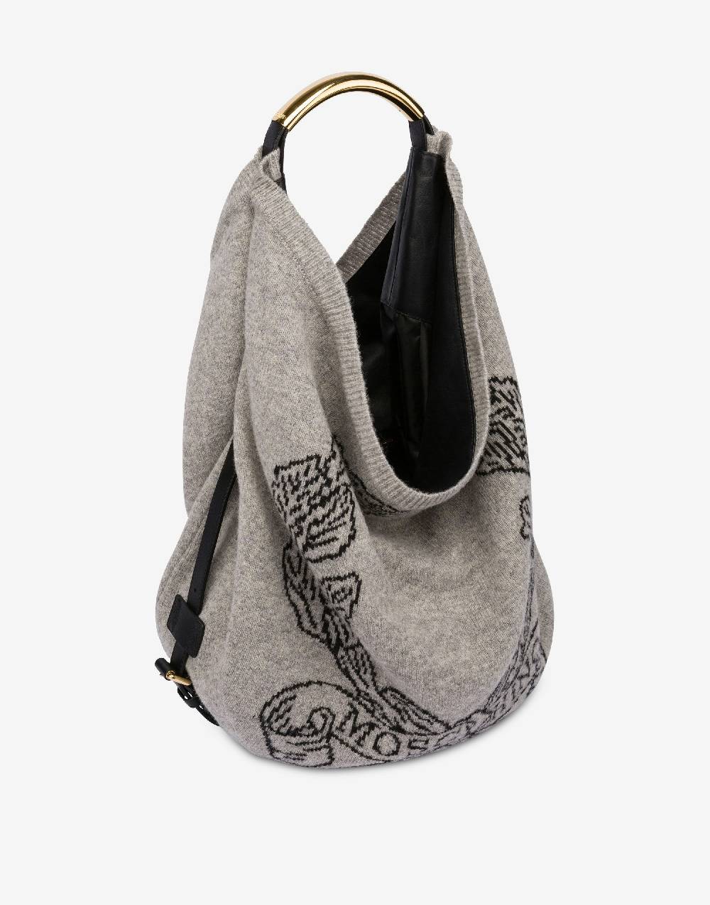 Love Moschino Moschino Handle Me bag in shetland Shopping Online