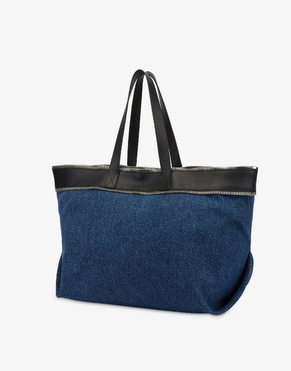 Love Moschino Shopper in denim Moschino Rider Sconto