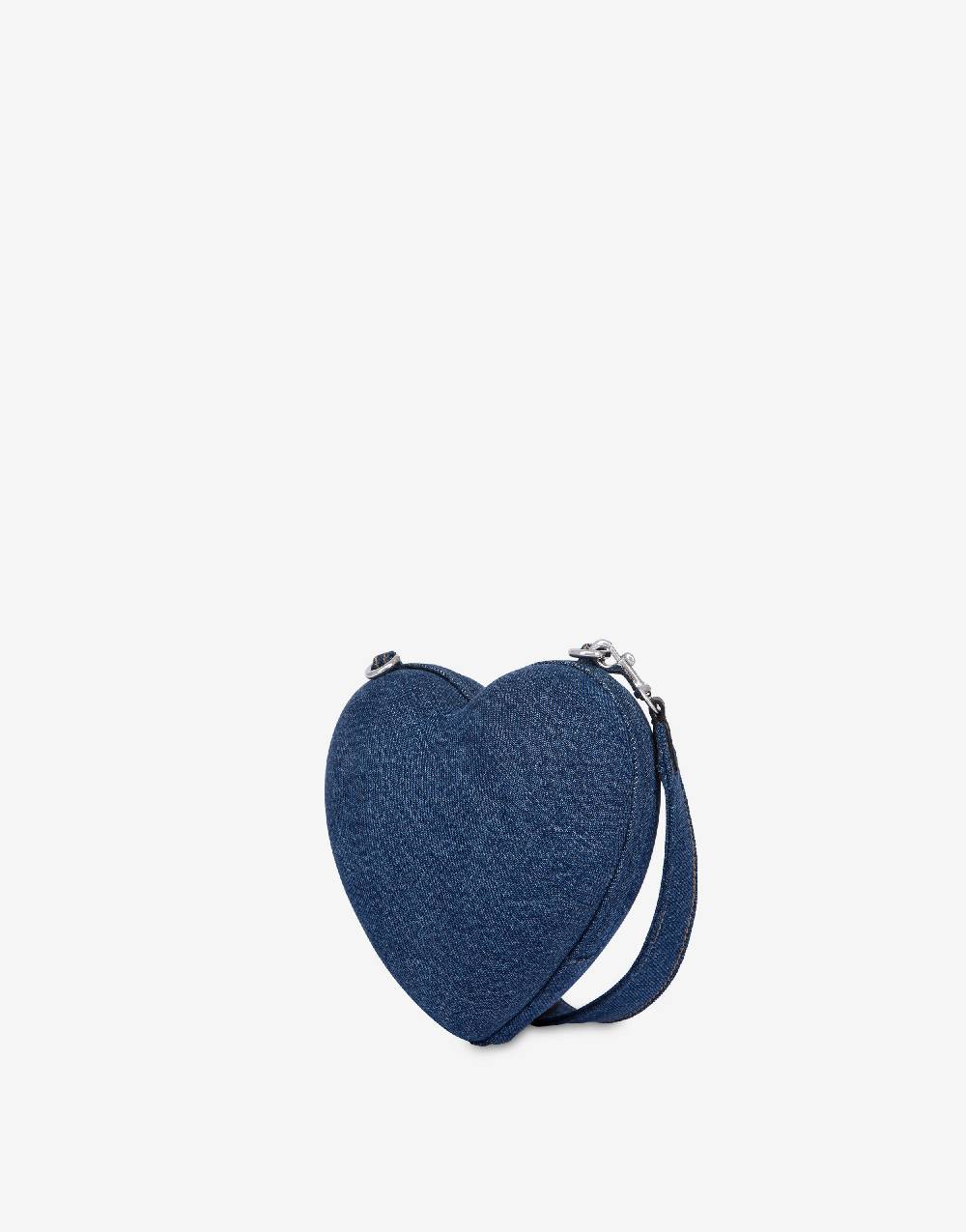 Love Moschino Moschino Heartbeat bag in denim con logo Saldi
