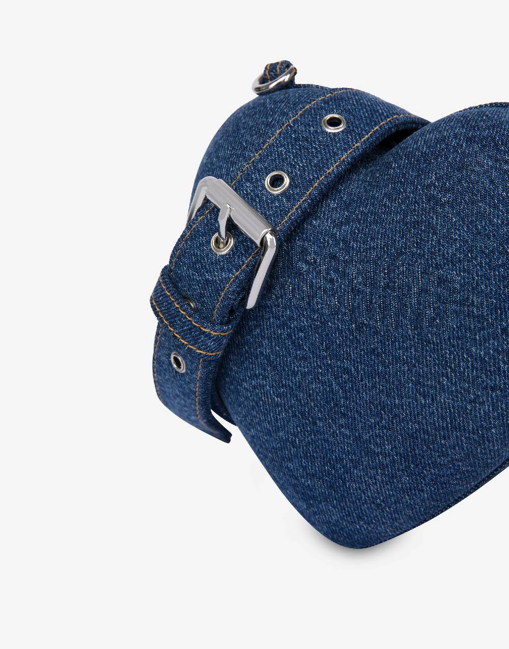 Love Moschino Moschino Heartbeat bag in denim con logo Saldi