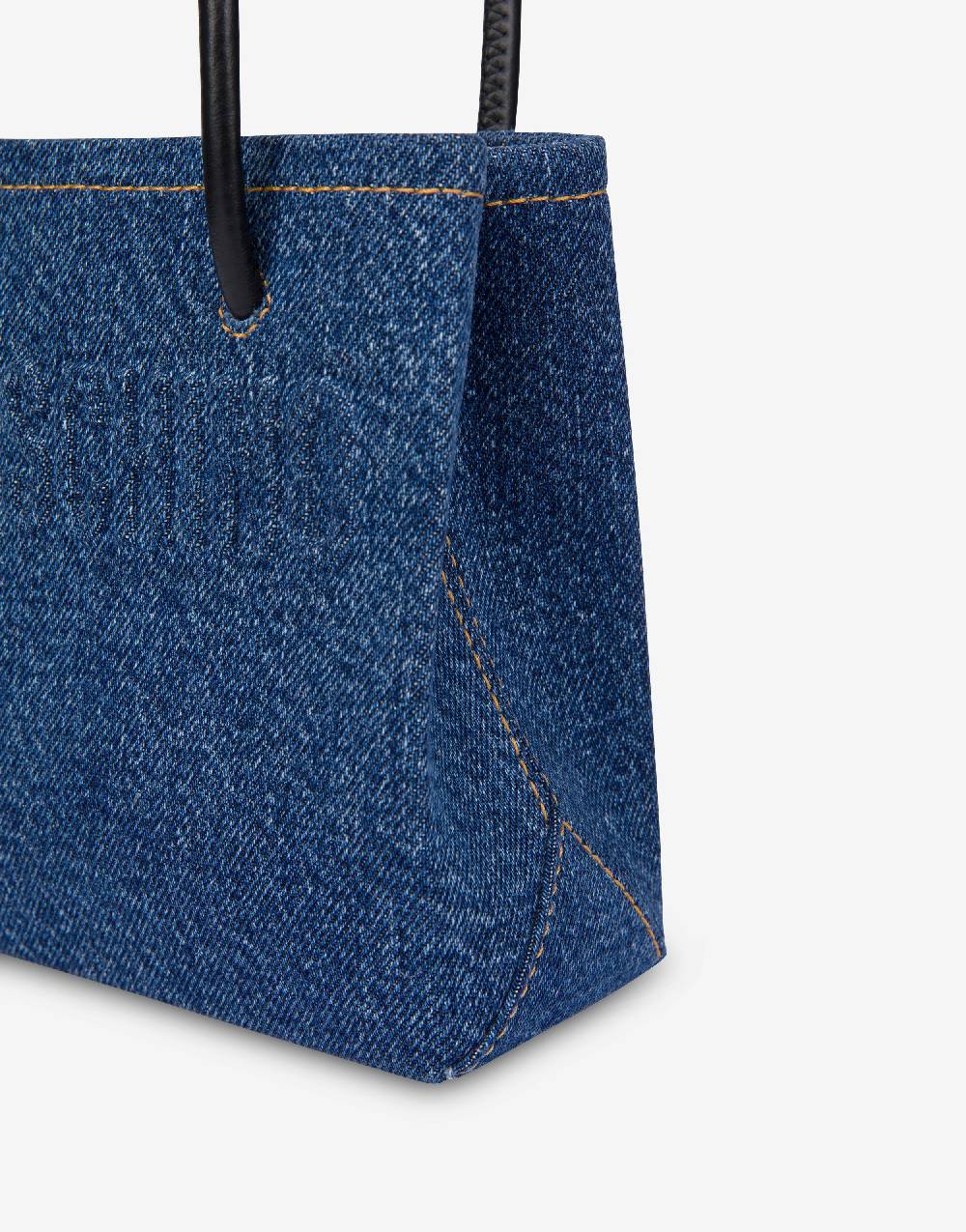 Love Moschino Mini borsa in denim con logo I Più Venduti