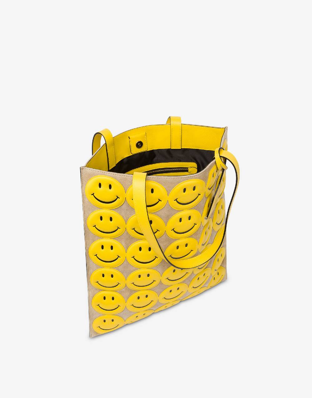 Love Moschino Shopper in crosta Allover Smiley® In Saldo