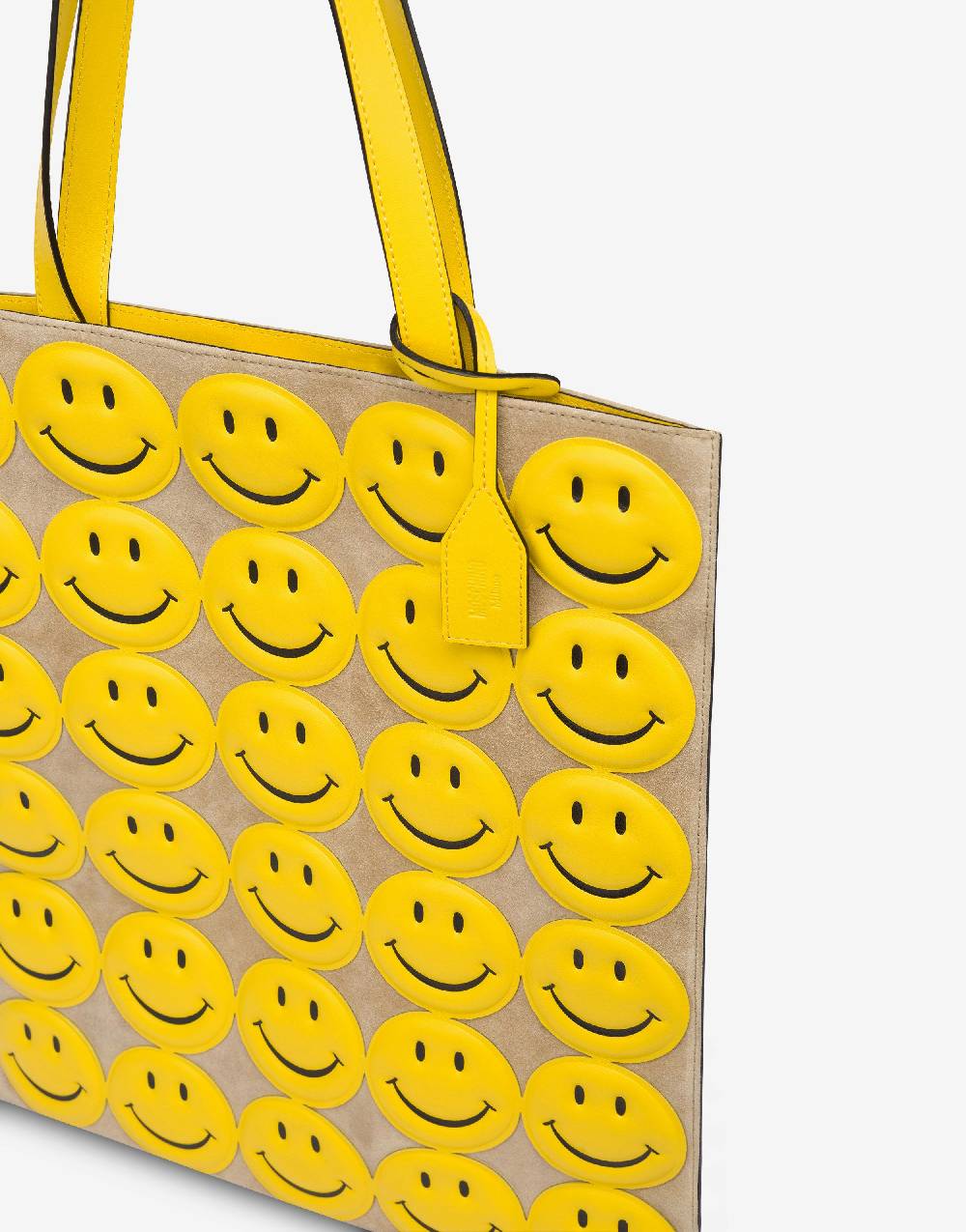 Love Moschino Shopper in crosta Allover Smiley® In Saldo