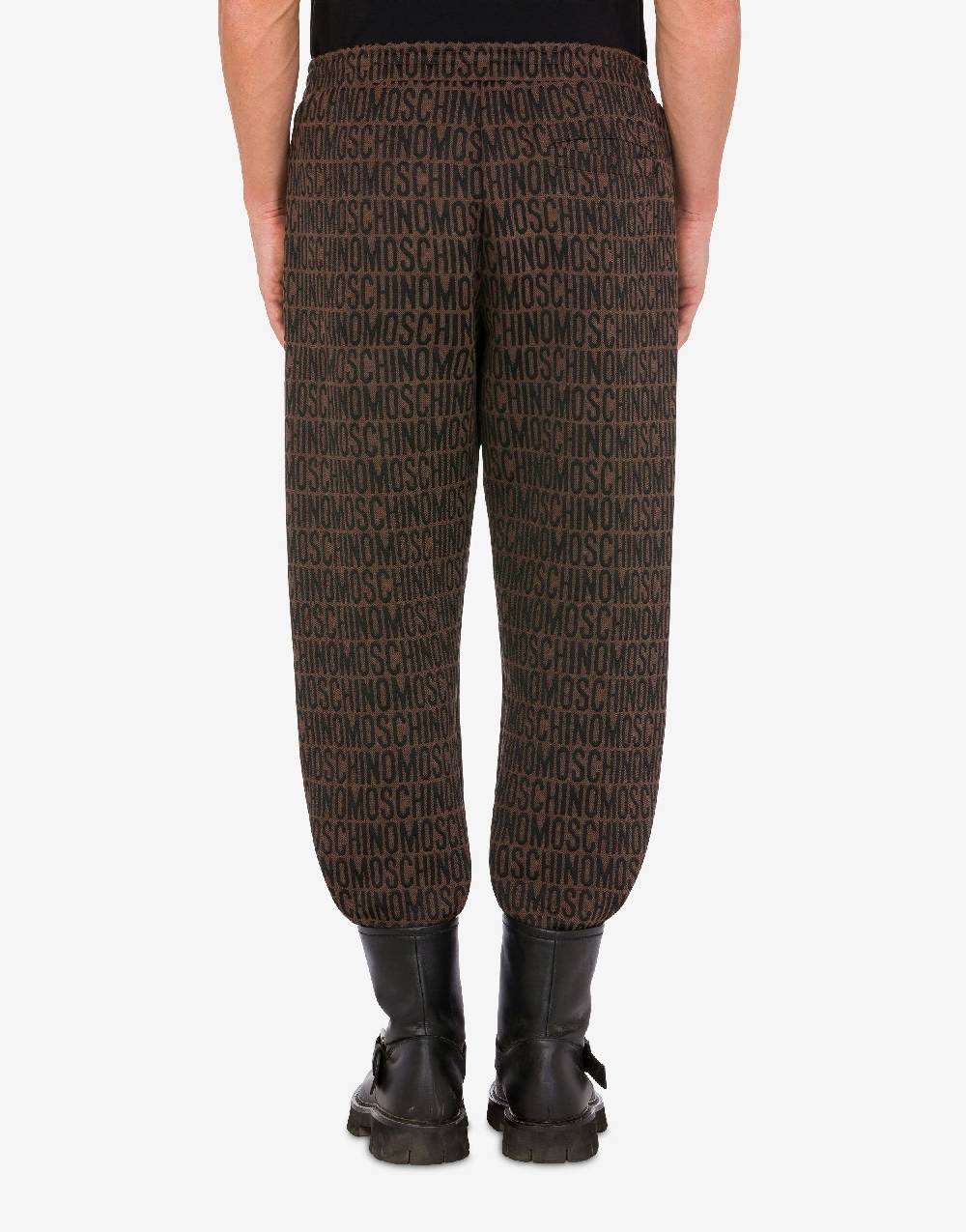 Love Moschino Jogging in felpa jacquard Allover Logo Pezzi Unici