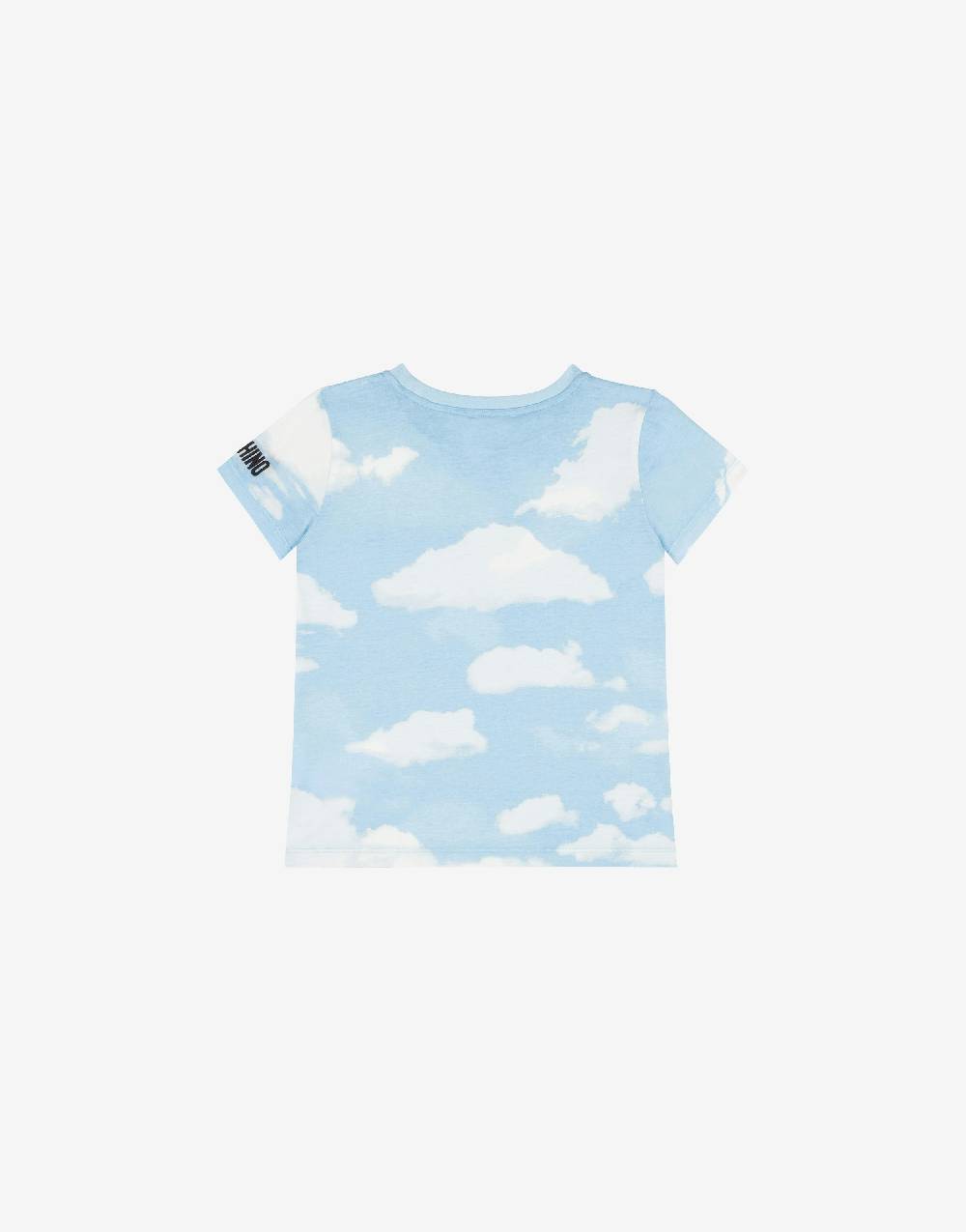 Love Moschino T-shirt in jersey Allover Clouds Offerta