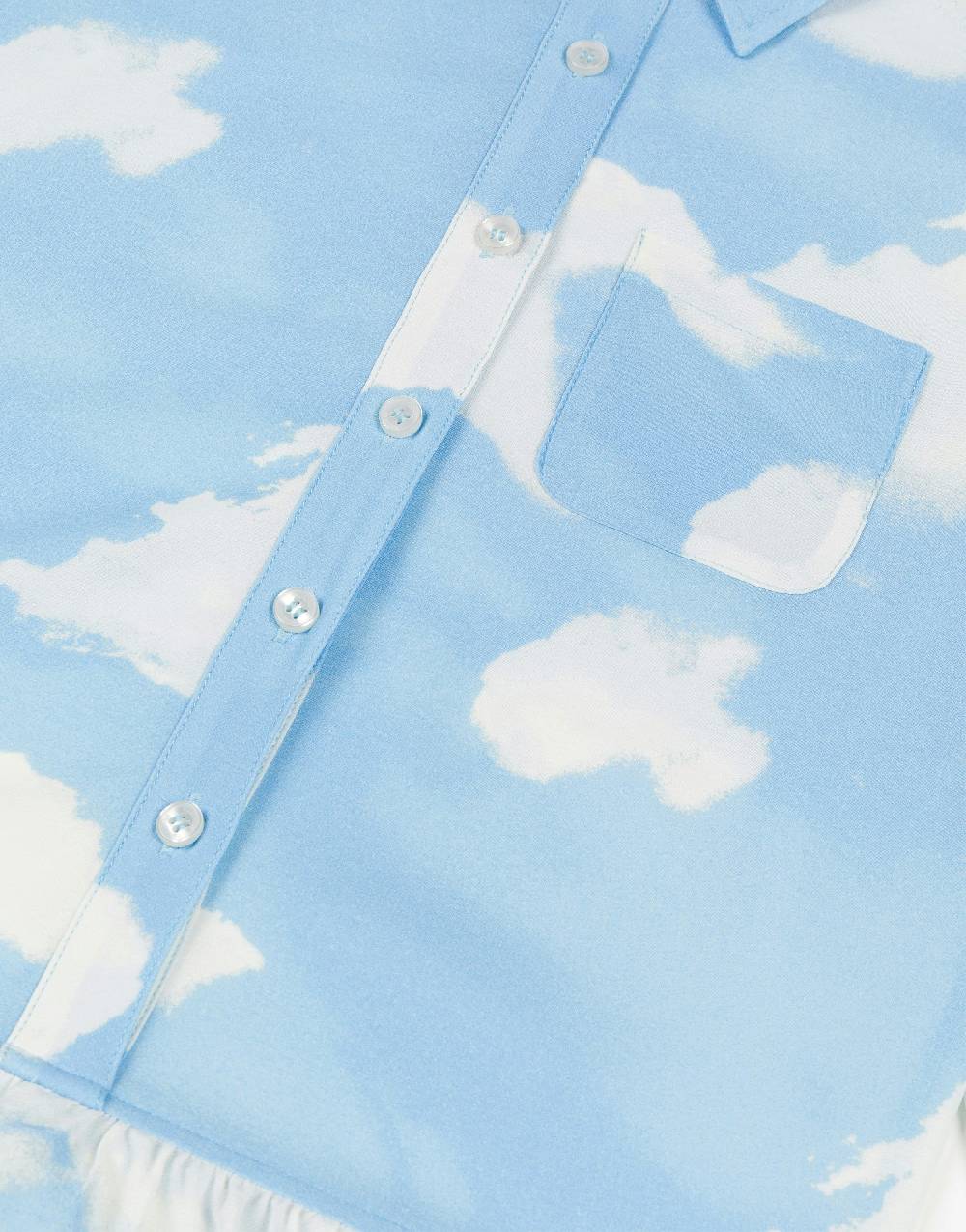 Love Moschino Abito in crêpe Allover Clouds Online