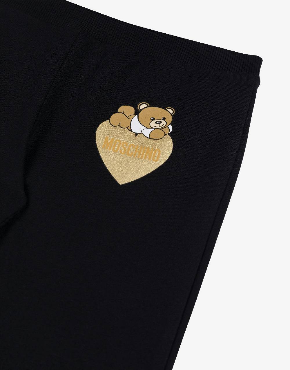 Love Moschino Pantalone flare in cotone Lovely Teddy Bear Moda