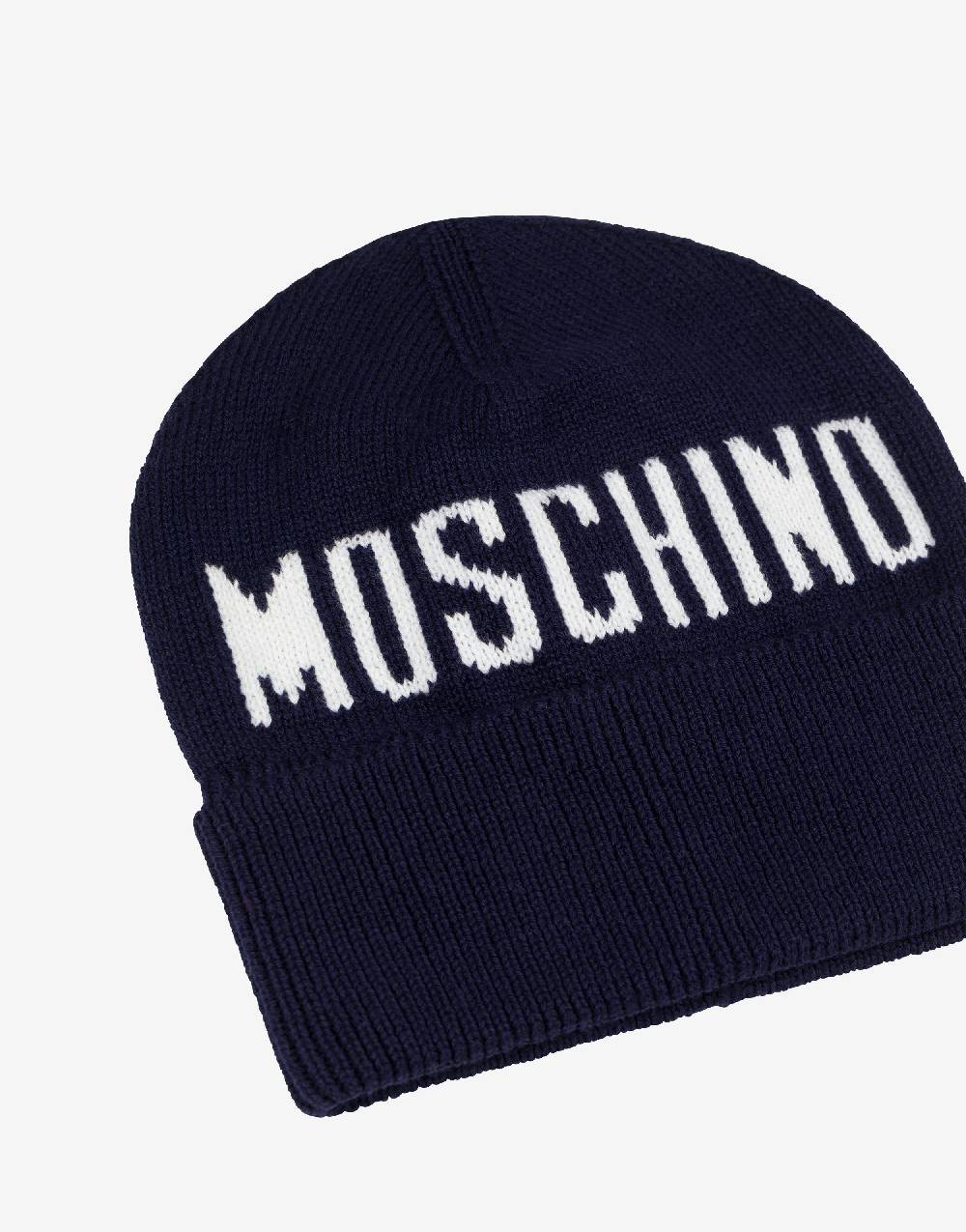 Love Moschino Cappello in maglia con logo 2025