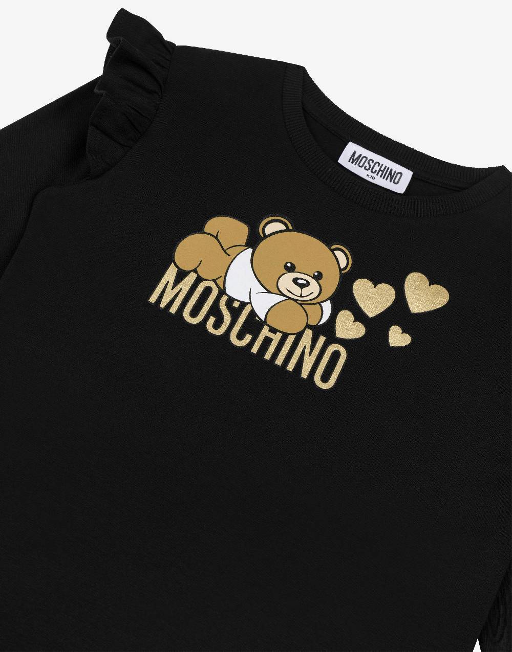Love Moschino T-shirt con ruches Lovely Teddy Bear Vendita calda