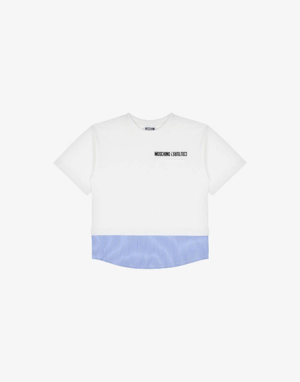 Love Moschino Maxi t-shirt in jersey Upside Down Logo