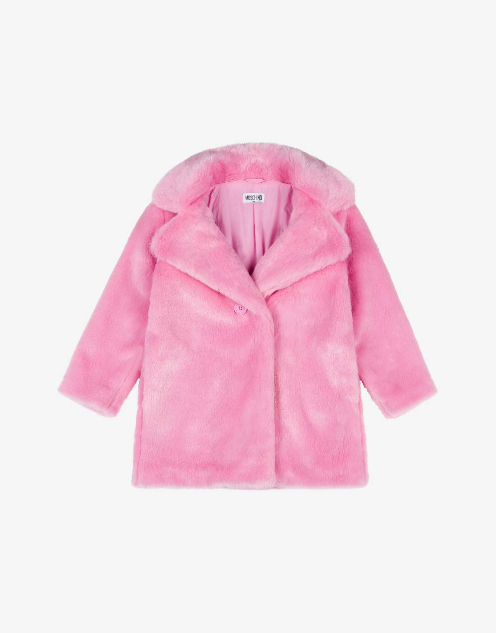 Love Moschino Cappotto in tessuto soft con logo Latest stili