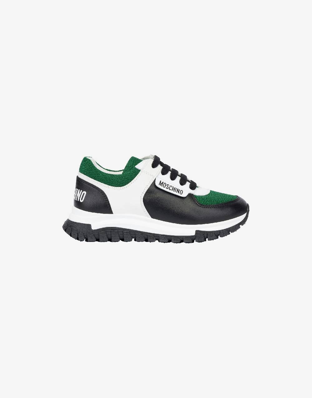 Love Moschino Sneakers running in rete e vitello Fino al 50% di sconto