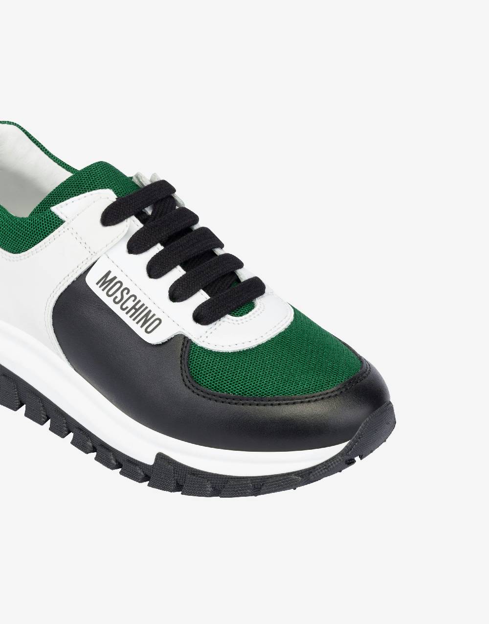 Love Moschino Sneakers running in rete e vitello Fino al 50% di sconto