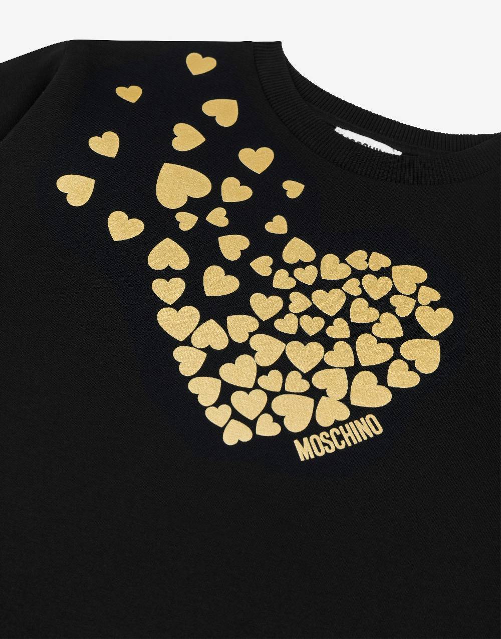 Love Moschino Abito in felpa Degradé Hearts Super sconto