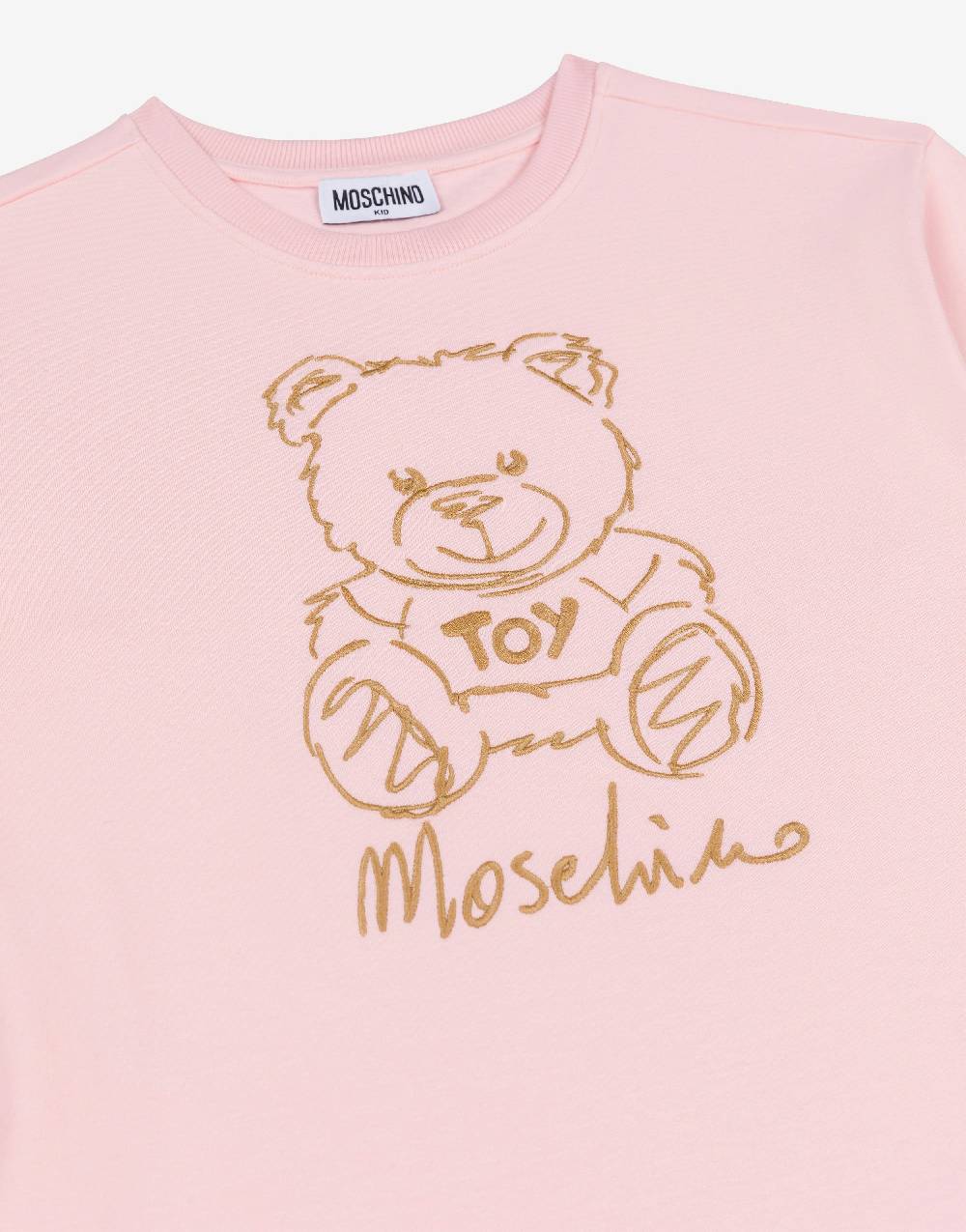Love Moschino Abito in felpa Teddy Embroidery Enormi sconti
