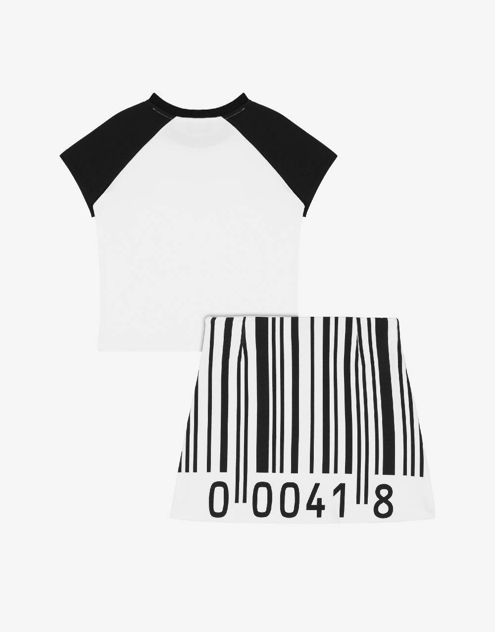 Love Moschino Completo t-shirt e gonna Barcode Promozione
