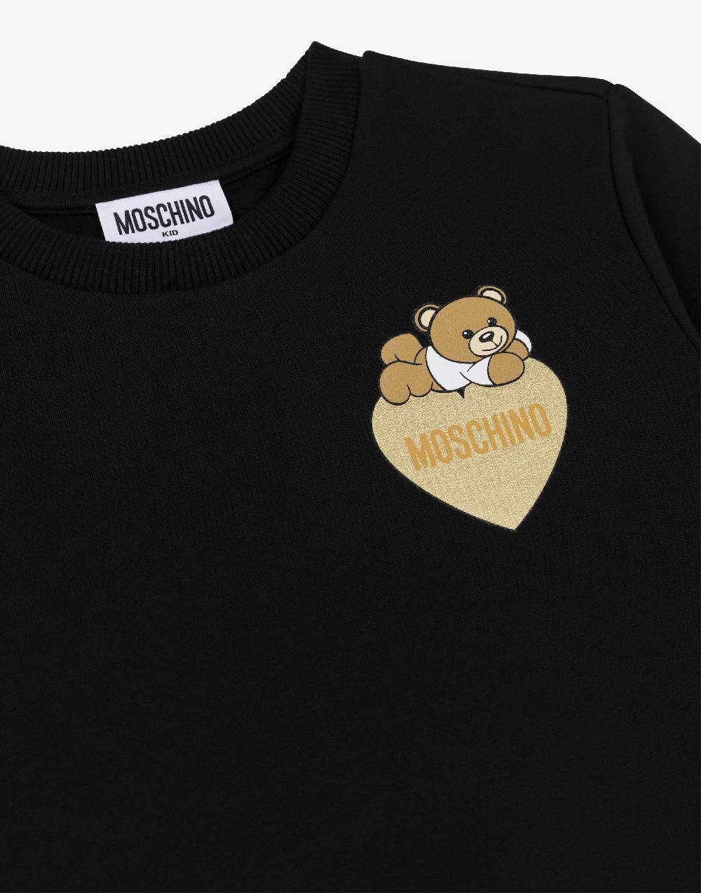 Love Moschino Felpa in cotone Lovely Teddy Bear Sottocosto