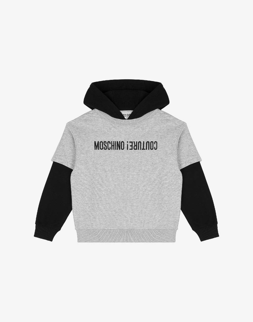 Love Moschino Felpa con cappuccio Upside Down Logo Novità
