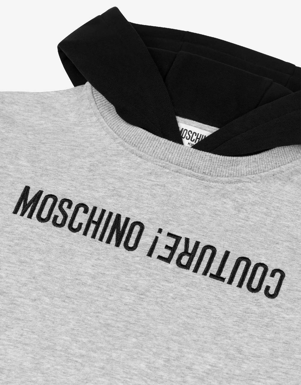 Love Moschino Felpa con cappuccio Upside Down Logo Novità
