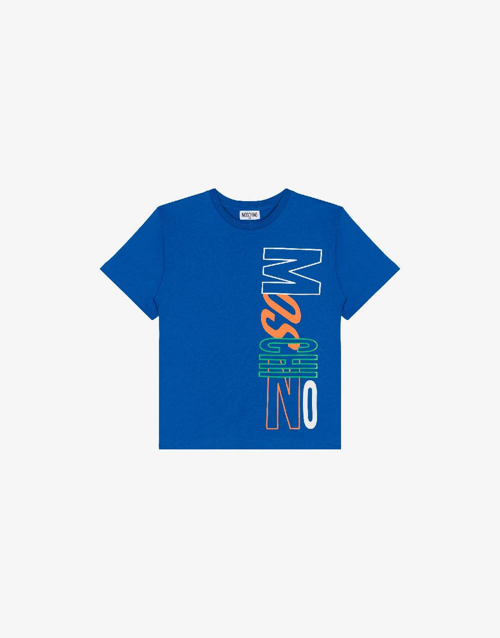 Love Moschino Maxi t-shirt in jersey Multicolor Logo Vendita Calda