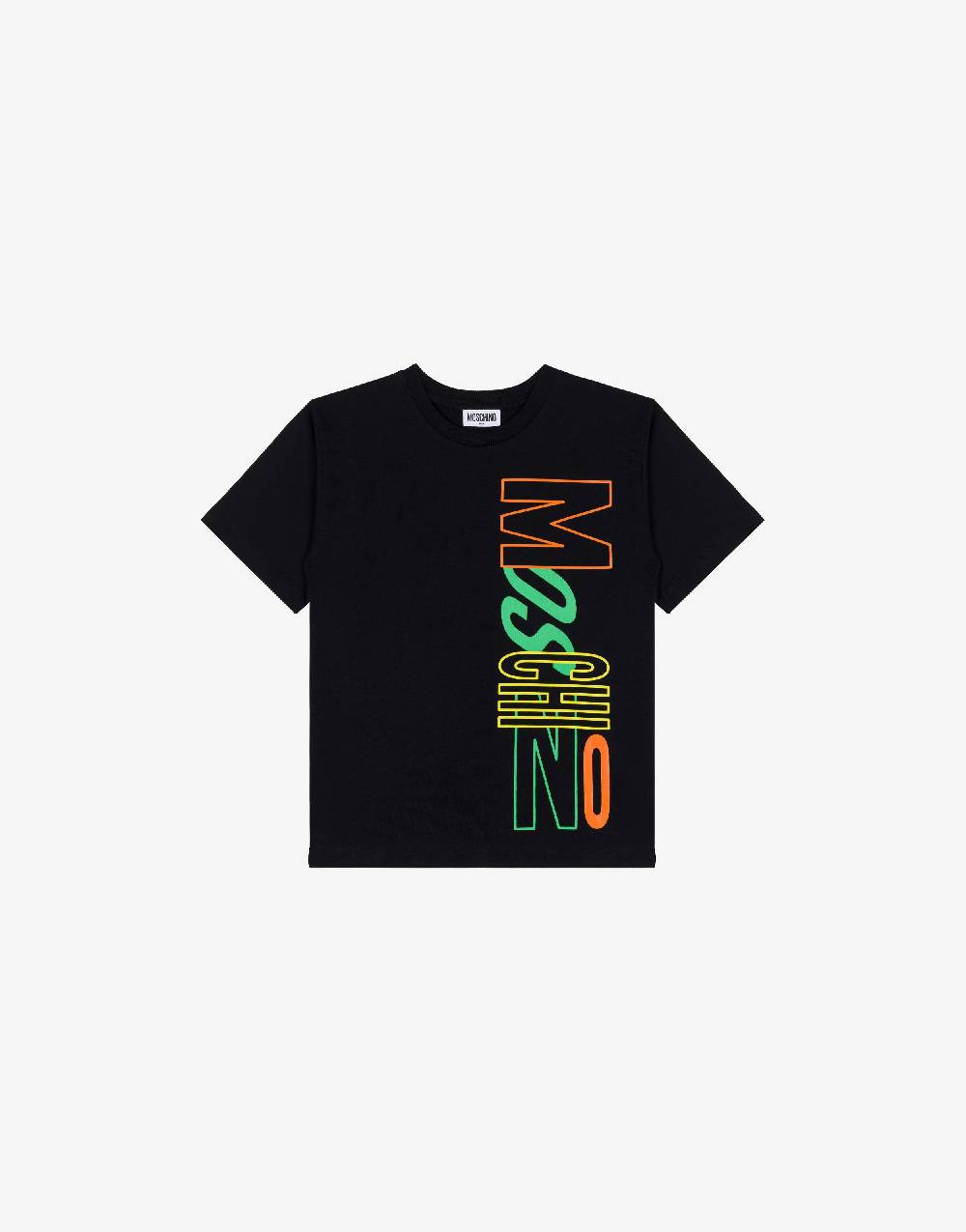 Love Moschino Maxi t-shirt in jersey Multicolor Logo Vendite Flash