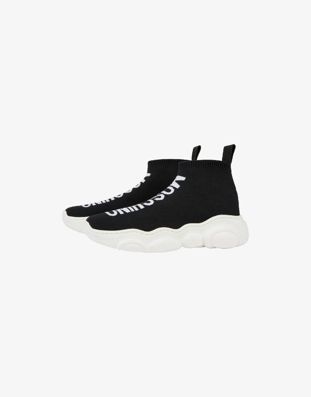 Love Moschino Sock sneakers Teddy Shoes con maxi logo In Saldo