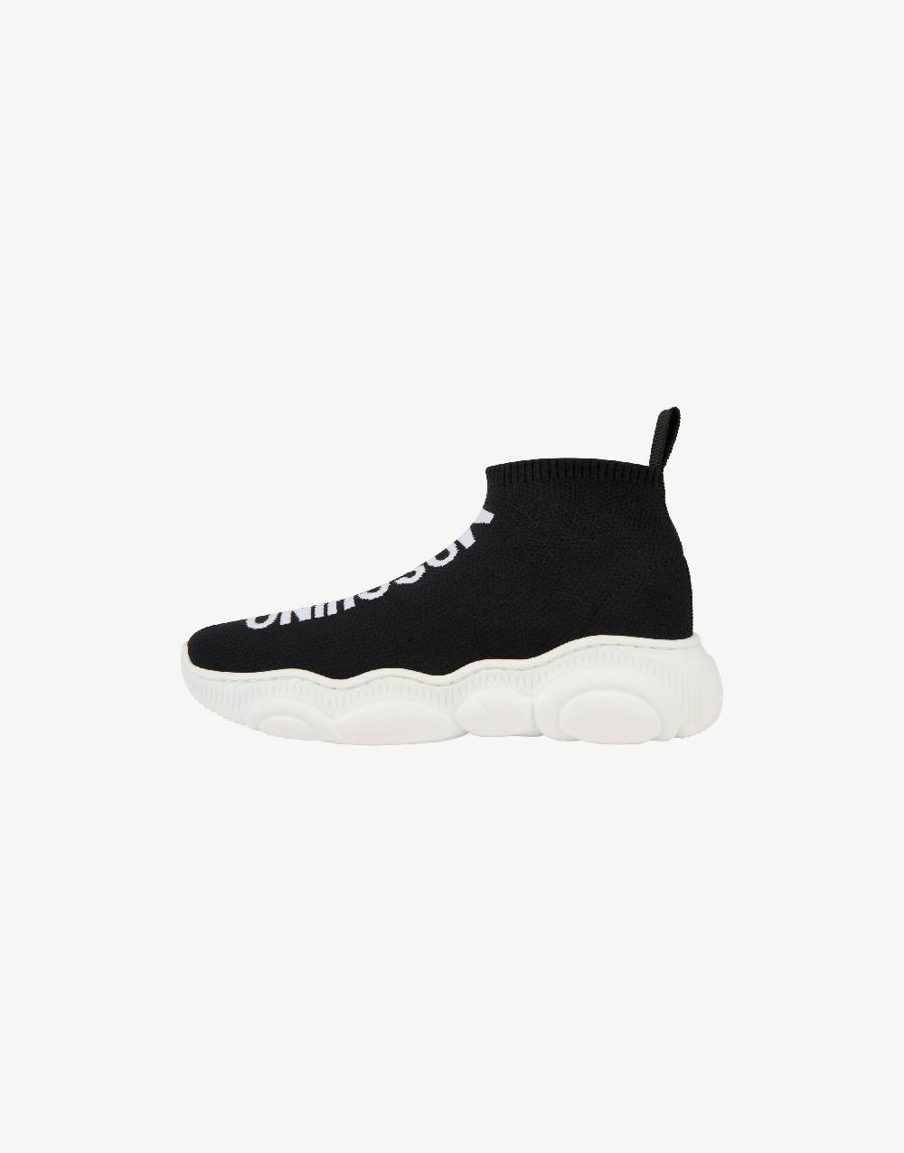 Love Moschino Sock sneakers Teddy Shoes con maxi logo In Saldo