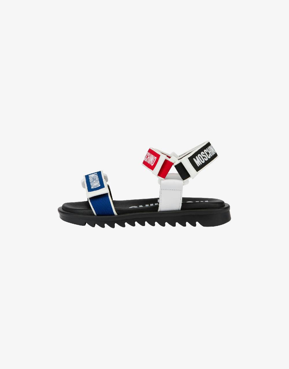 Love Moschino Sandali bassi con strap e loghi Nuova
