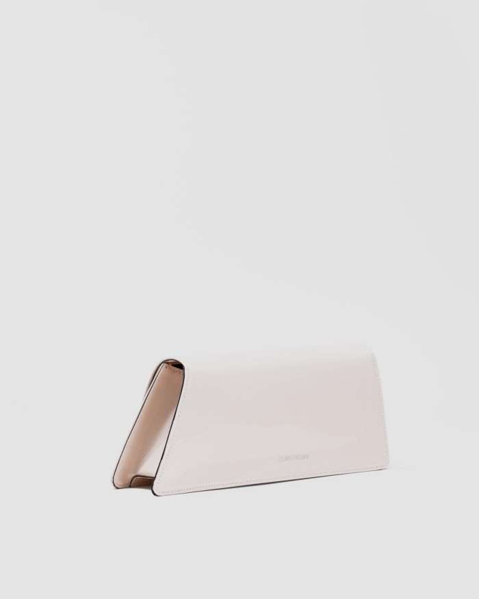 ﻿LUCIANO PADOVAN Borsa Kim pochette in pelle verniciata nude Borse pochette eleganti - Luciano Padovan Shop Online Offerte