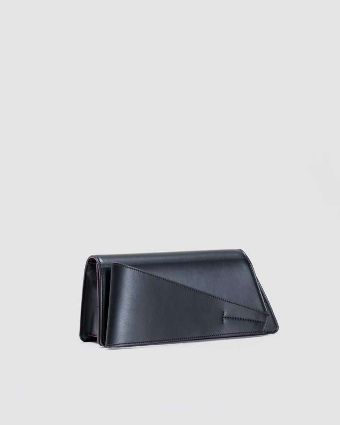 LUCIANO PADOVAN Borsa Kim pochette in pelle nera Borse pochette eleganti - Luciano Padovan Shop Online Qualità Garantita