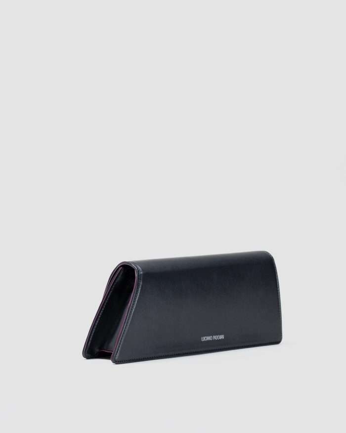 LUCIANO PADOVAN Borsa Kim pochette in pelle nera Borse pochette eleganti - Luciano Padovan Shop Online Qualità Garantita