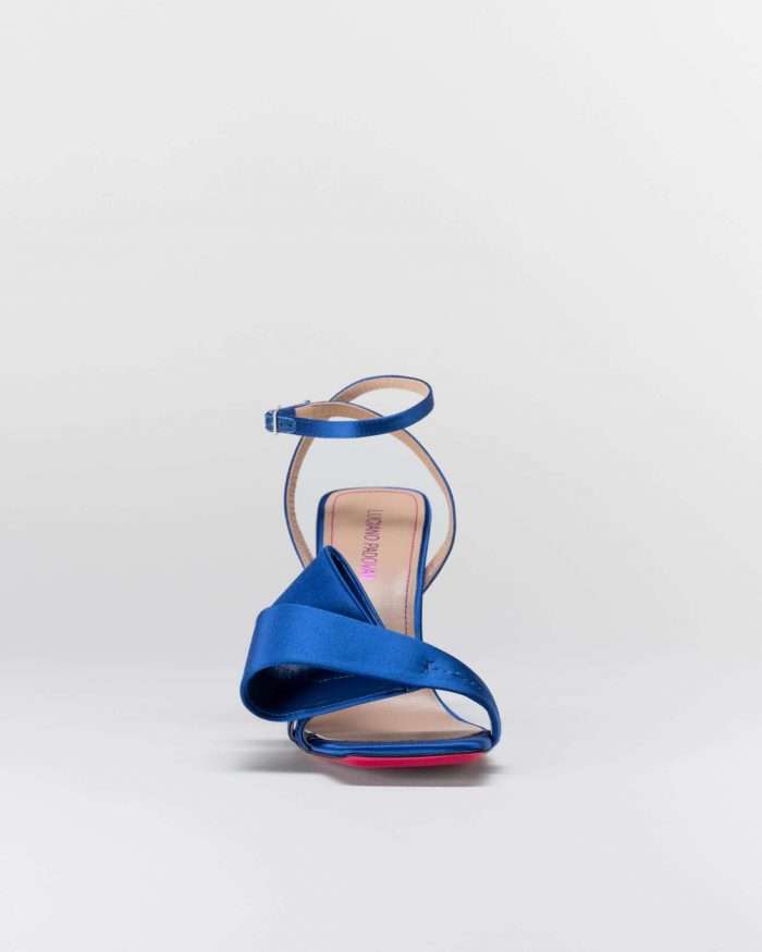 LUCIANO PADOVAN FLAKE LINE SANDALO NORA RASO BLU Vendita Calda