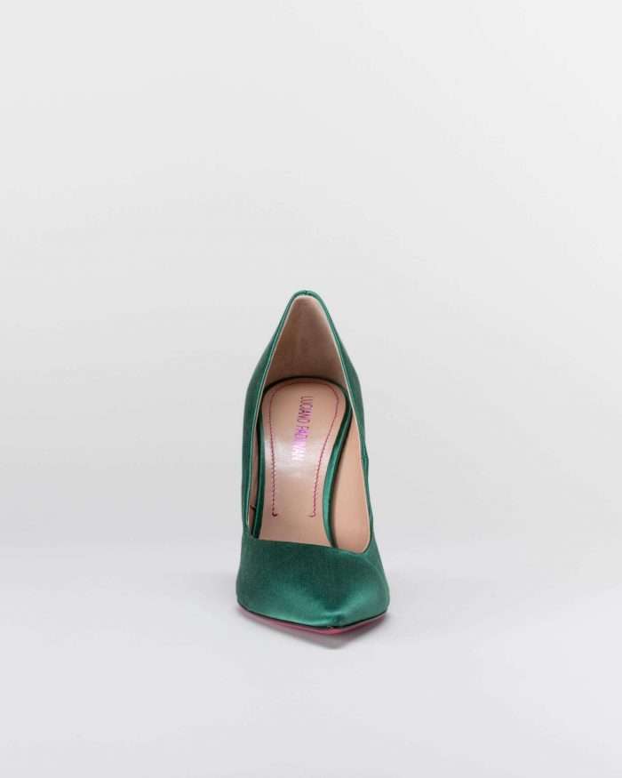 LUCIANO PADOVAN SIMPLE LINE DÉCOLLETÉ ROBIN RASO VERDE Italia