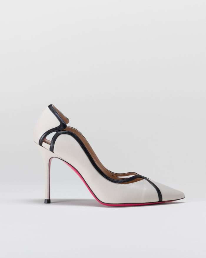 LUCIANO PADOVAN DÉCOLLETÉ FILADELFIA PELLE BIANCO/NERO Promozione