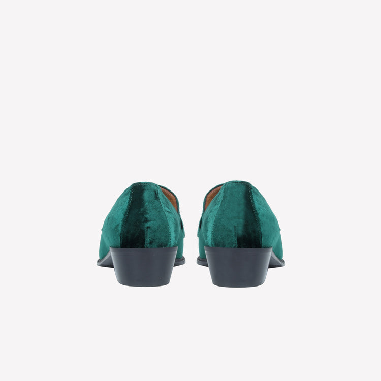 Roberto Festa MOCASSINO IN VELLUTO GREEN CON ACCESSORIO MORSETTO ORO AXEL Online