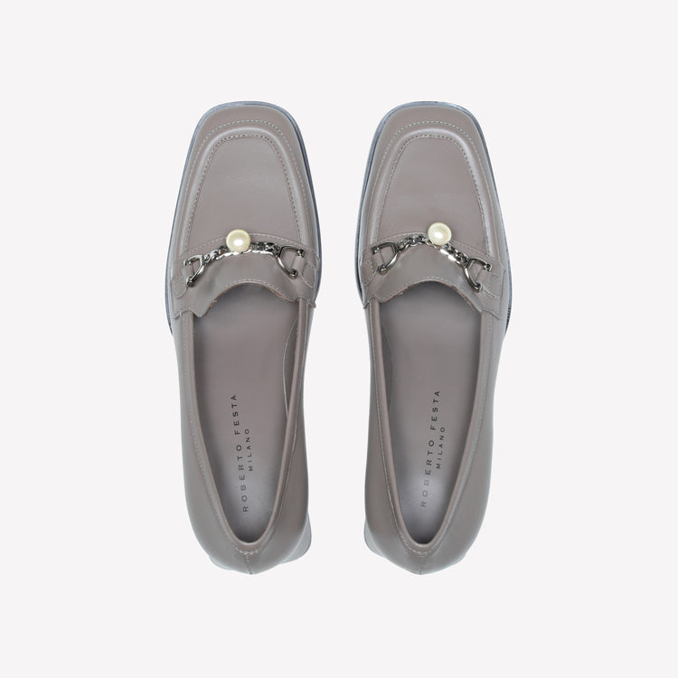 Roberto Festa MOCASSINO IN NAPPA ACACIA CON ACCESSORIO PERLA GERT Online